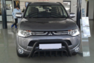 Кенгурятник WT002 Black (нерж.) для Mitsubishi Outlander 2012-2021 гг