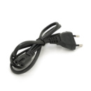 Кабель питания 1.0m, 0.5mm, PC-184/2 CEE7/16-C7 2 pin (для бытовой техники), Black, OEM Q750