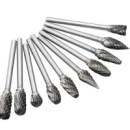 Набор борфрез по металлу 10шт, хвостовик 3мм, для гравера, карбид вольфрама