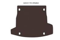 Резиновый коврик в багажник Carsuit V-3 (без сабвуфера, коричневый) для Alfa Romeo Stelvio 2016- гг