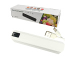 Вакуумний пакувальник Vacuum Sealer USB з дисплеєм 50 Вт білий