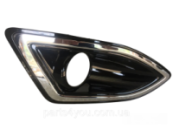 Решетка переднего бампера правая Обрамление под птф Ford Edge 15- FK7B19952ABW