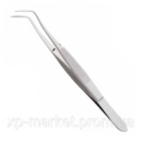 Пінцет стоматологічний College Curved Tip 15 см DE-412 Asim