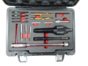 Комплект инструментов для извлечения свечей накаливания и реставрации резьбы, в кейсе «Pemium» Forsage F-04A6017D