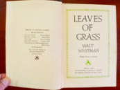 Walt Whitman / LEAVES OF GRASS / 1936