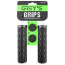 Грипси керма 130мм чорні гум. покриття/односторонній замок для фікс. Greys Grips №GR17300 (2шт.)