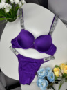 Комплект женский Victoria’s Secret Rhinestone Dark Violet