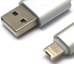 Кабель USB 2 в 1 microUSB/IPHONE SILVER (1 м)