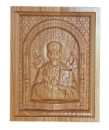 Різьблена ікона Святителя та Чудотворця Миколая Мирлікійського № 8003