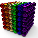 Магнітна іграшка Неокуб Neocube 216 кульок 5 мм Різнокольорова
