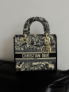 Жіноча сумка Christian Dior Lady medium чорний тигр