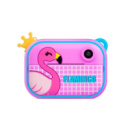 Фотоаппарат детский камера мгновенной печати Фламинго Full HD Розовый UR190PBL