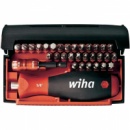 Wiha бит-коллектор с SoftFinish ® многокомпонентной магнитной ручкой и магнитным ClicFix держателем, 32 шт. бит