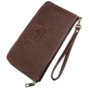 Чоловічий горизонтальний шкіряний клатч 719121 Коричневий