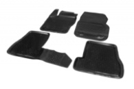 Резиновые коврики (4 шт, Niken 3D) для Ford Focus III 2011-2017 гг