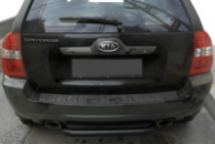 Задняя дуга AK005 Черная (нерж. сталь) для Kia Sportage 2004-2010 гг