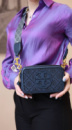 TORY BURCH  Miller T Monogram mini navy blue