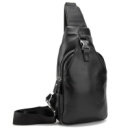 Шкіряний чорний слінг через плече 76809-11A