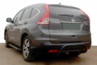 Задняя дуга AK007 Черная (нерж. сталь) для Honda CRV 2012-2016 гг