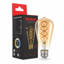 Лампа LED Vestum филамент «винтаж» golden twist ST64  Е27 6Вт 220V 2500К