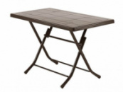 Стол  пластиковый складной BARI  (стол Бари), коричневый
