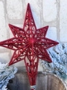 Верхушка на елку Звезда 14709 40 см красная