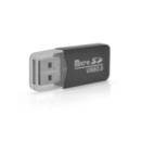 Кардридер MERLION CRD-1BK TF/Micro SD, USB2.0, Black, OEM Q1500