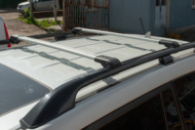 Поперечины на рейлинги Wingbar с замком (2 шт) до 140 см, Черный для Skoda Octavia II A5 2006-2010 гг