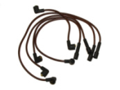 Комплект високовольтних проводів для автомобілю  ЗАЗ 1102 Таврія (крив) з мідним коричневим проводом перерізом 0,75 мм.кв, з латуними наконечниками та захистними ковпачками EPDM