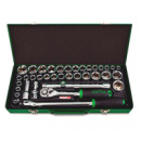 Комбинированный набор инструментов TOPTUL 1/2« (дюйм+метр.) 38ед. GCAD3803