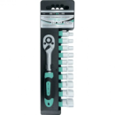 Набір торцевих головок з тріскачкою STELS 1/4 CrV 4-13 мм 11 шт. 14125