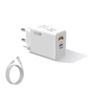 Зарядний пристрій 120W Charger + Кабель 6A USB-A to USB-C White