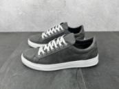 Кеди  демісезонні шкіряні колір сірий / білий