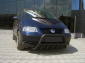 Кенгурятник WT003 Black (нерж) для Volkswagen Sharan 2010-2023 гг