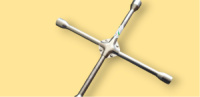 Ключ балонный крест усиленный, 17,19,21,22 мм. с переходником под 1/2« 1474DH-16 HANS