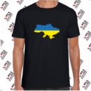 Футболка «Україна (контур)» чоловіча, чорна