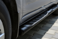 Боковые трубы Black (2 шт, нержавейка) для Iveco Daily 1999-2006 гг