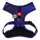 Шлея для собак дихаюча WAUDOG Mesh с QR адресником, малюнок «NASA21», XS, А 24 см, В 30-36 см