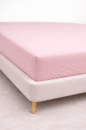 Простирадло на резинці Ecotton 160х200 см фланель бавовняне Pink рожевий