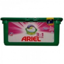 Гель-капсулы для стирки Ariel 3in1 28 шт., с ленором, для белых и цветных тканей