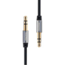 Audio кабель AUX RM-L200 3.5 miniJack male to male 2.0 м black Remax 320102