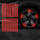 Світловідбивні смужки на диск авто червоні