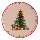 Новогодняя тарелка из фарфора Ø21.5 (см) CR-1-2