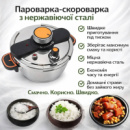 Електрична пароварка-скороварка з нержавіючої сталі 20687-1