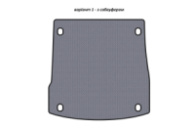 Резиновый коврик в багажник Carsuit V-1 (с сабвуфером, серый) для Alfa Romeo Stelvio 2016- гг