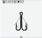 Крючек двойник незацепайка   ALBACORE DOUBLE WEEDLESS 28