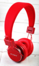 Бездротові Bluetooth навушники Atlanfa AT-7611 Red c MP3 плеєр, FM радіо приймачем та мікрофоном