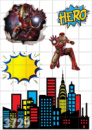 Цукрові картинки Залізна людина, IRON MAN
