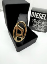 Ремінь жіночий Diesel чорний+золото