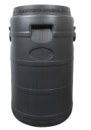 Бочка пластиковая  40 л техническая черная бидон  широкая горловина емкость для воды